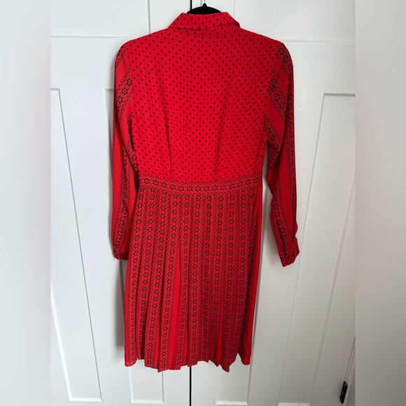 Boden Clemency Retro Shirt Dress in post box red. Long sleeve. 4R. Like new! - Picture 6 of 8